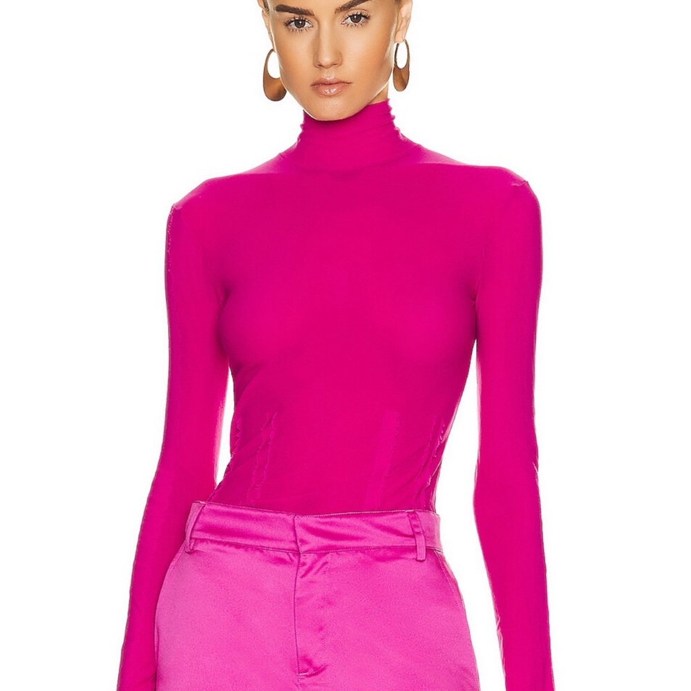 Acne Bright Pink Long Sleeve Top